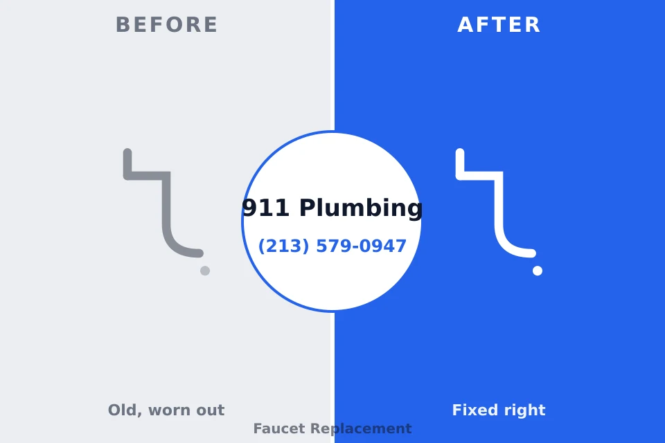 Before and after: plumbing repair Glen Rock, NJ